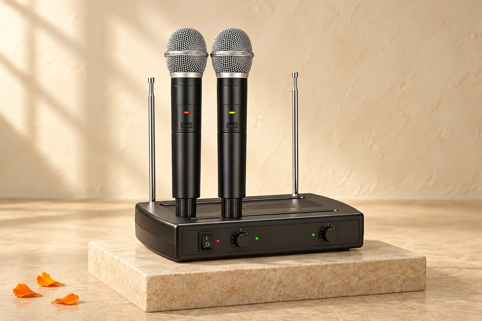 Ahuja 2 Cordless Mics Set