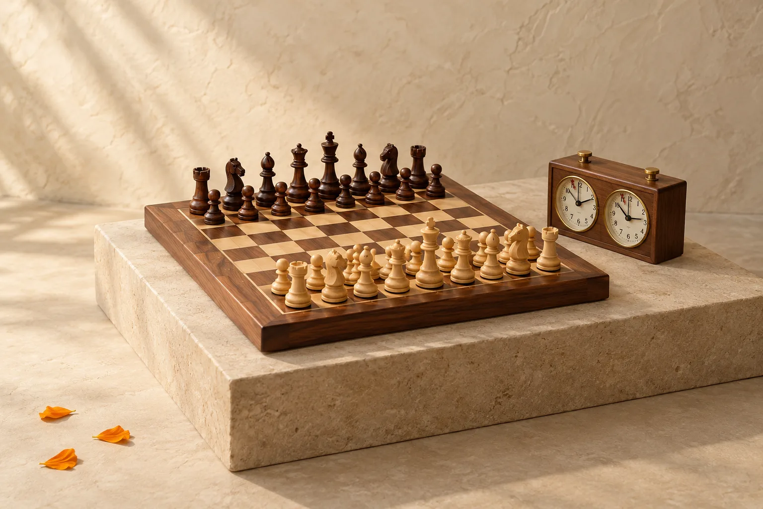 Chess Board with Coins